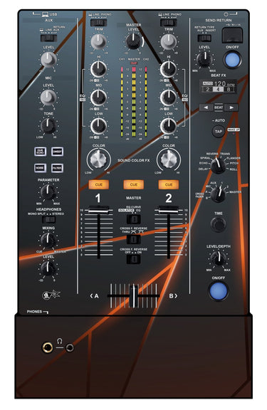 Pioneer DJ DJM 450 Skin Rifter Orange